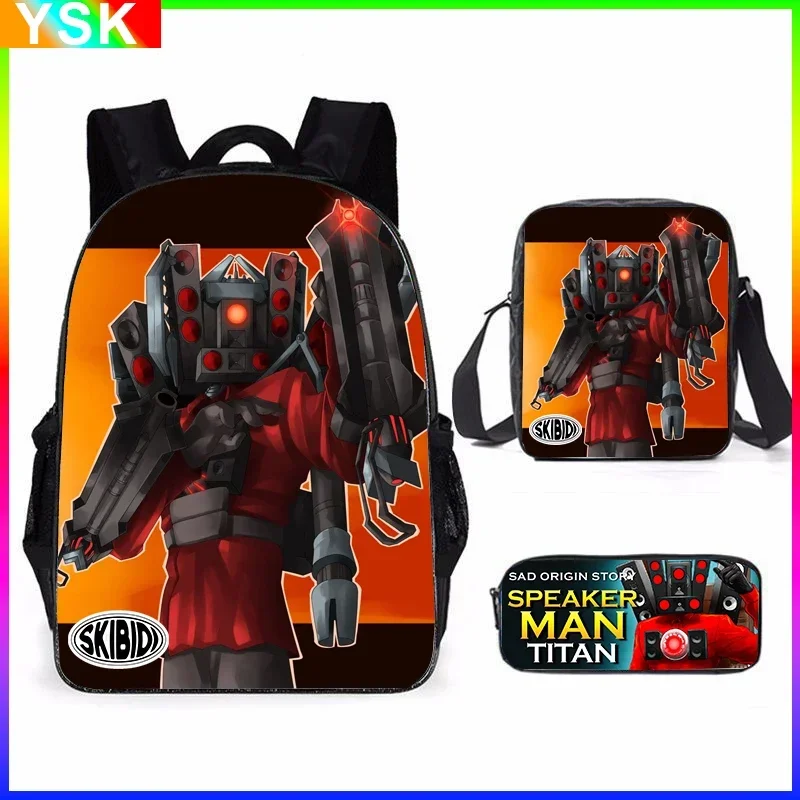 3PcsSet Skibidi Toilet Children's Backpack Boy School Bag for Teenage Kids Backpack Anime Travel Backpack Cosplay Bag Pencil Bag
3PcsSet Skibidi Toilet Children's Backpack Boy School Bag for Teenage Kids Backpack Anime Travel Backpack Cosplay Bag Pencil Bag