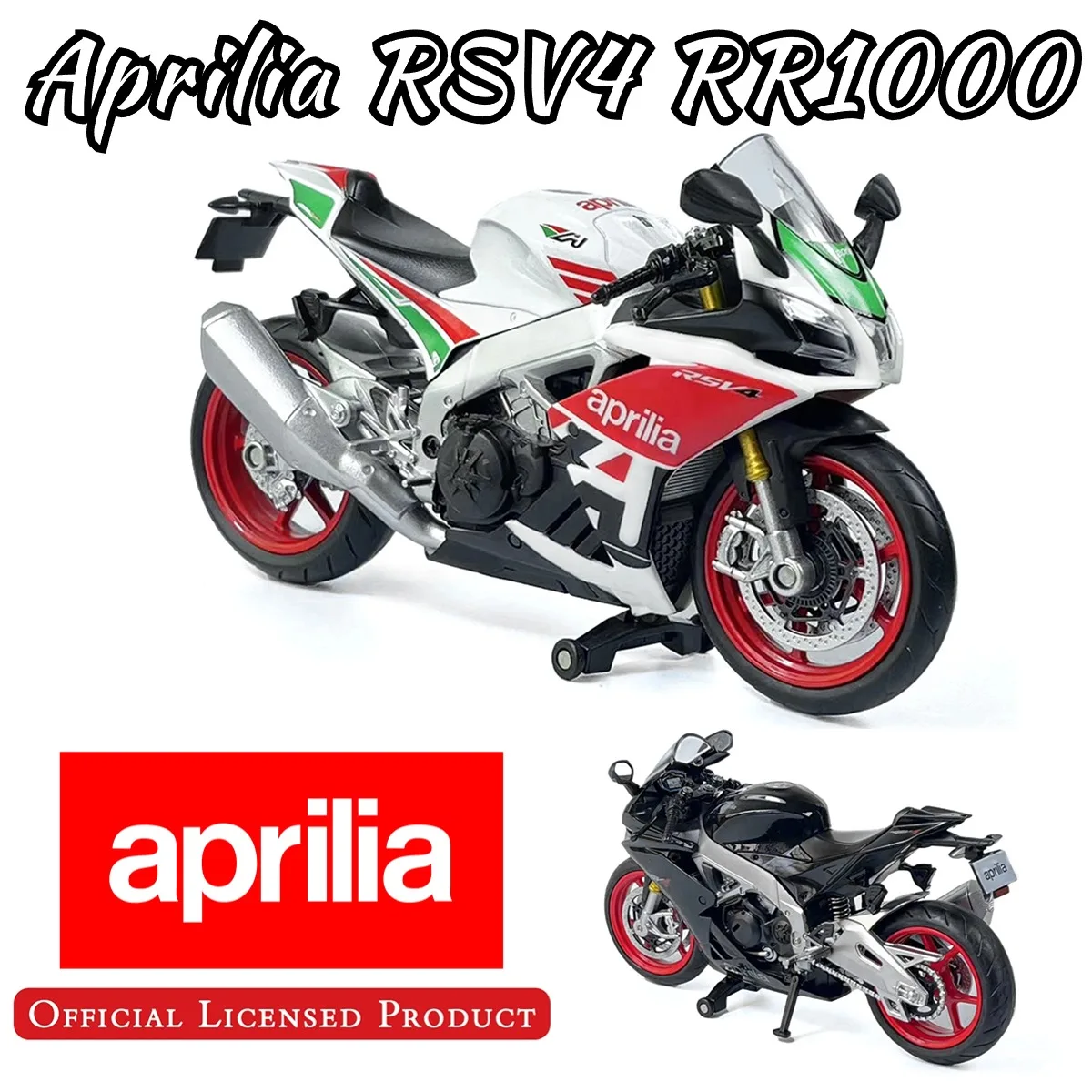 1:12 Scale Aprilia RSV4 RR1000 Motorcycle Model Replica Diecast Vehicle Miniature Home Office Decor Xmas Gift Kid Boy Toy
1:12 Scale Aprilia RSV4 RR1000 Motorcycle Model Replica Diecast Vehicle Miniature Home Office Decor Xmas Gift Kid Boy Toy