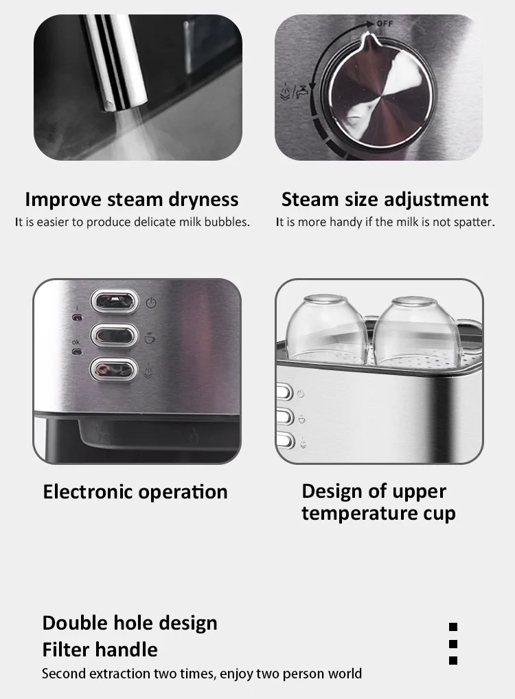 office cafe mach automatic espresso coffee machine Infuser Espresso Machine home small Italian semi-automatic steam milk froth office cafe mach automatic espresso coffee machine Infuser Espresso Machine home small Italian semi-automatic steam milk froth