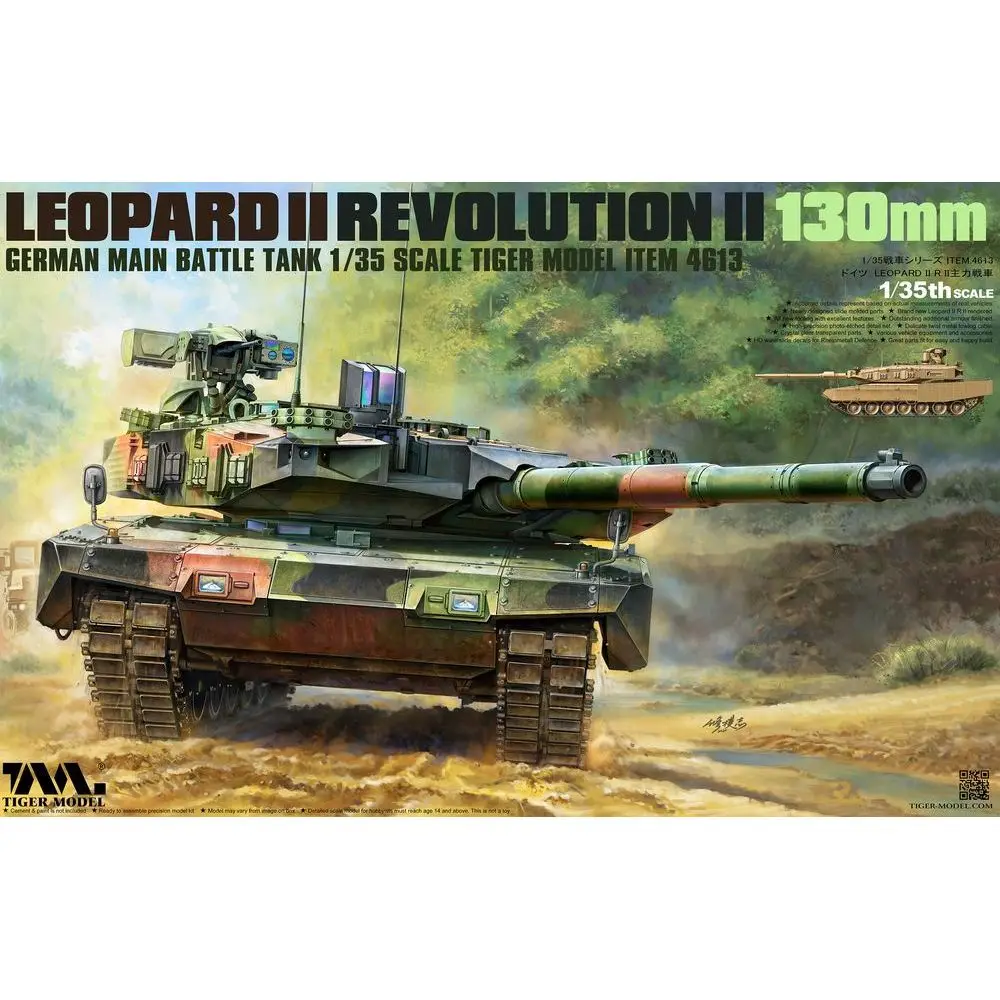 Модель Tiger 4613 1/35 Немецкий основной боевой танк Leopard II Revolution-II 130 мм-набор моделей в масштабе
Модель Tiger 4613 1/35 Немецкий основной боевой танк Leopard II Revolution-II 130 мм-набор моделей в масштабе