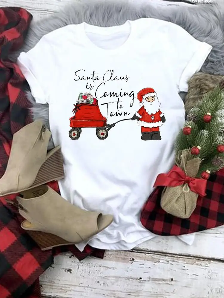2023 Merry Christmas Leopard Letter Lovely Clothing Print Short Sleeve Graphic Tee New Year Women Fashion Female Casual T-shirt
2023 Merry Christmas Leopard Letter Lovely Clothing Print Short Sleeve Graphic Tee New Year Women Fashion Female Casual T-shirt