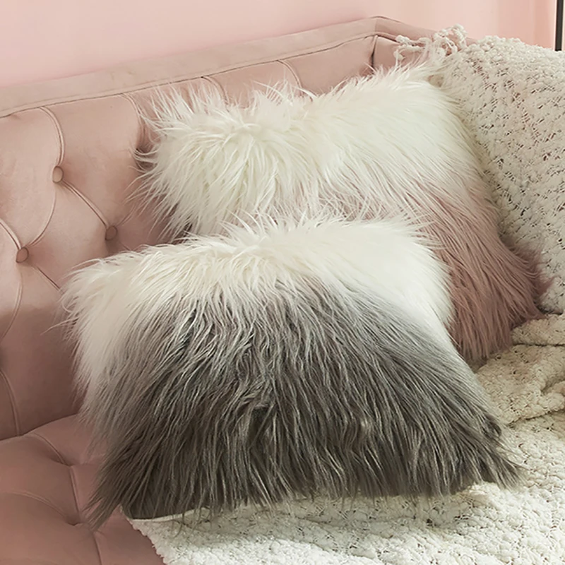 Holaroom Gradient Faux Fur Pillowcase Plush Cushion Cover Square Dyed Throw Pillow Cover For Sofa Car Chair Home Hotel Decor
Holaroom Gradient Faux Fur Pillowcase Plush Cushion Cover Square Dyed Throw Pillow Cover For Sofa Car Chair Home Hotel Decor