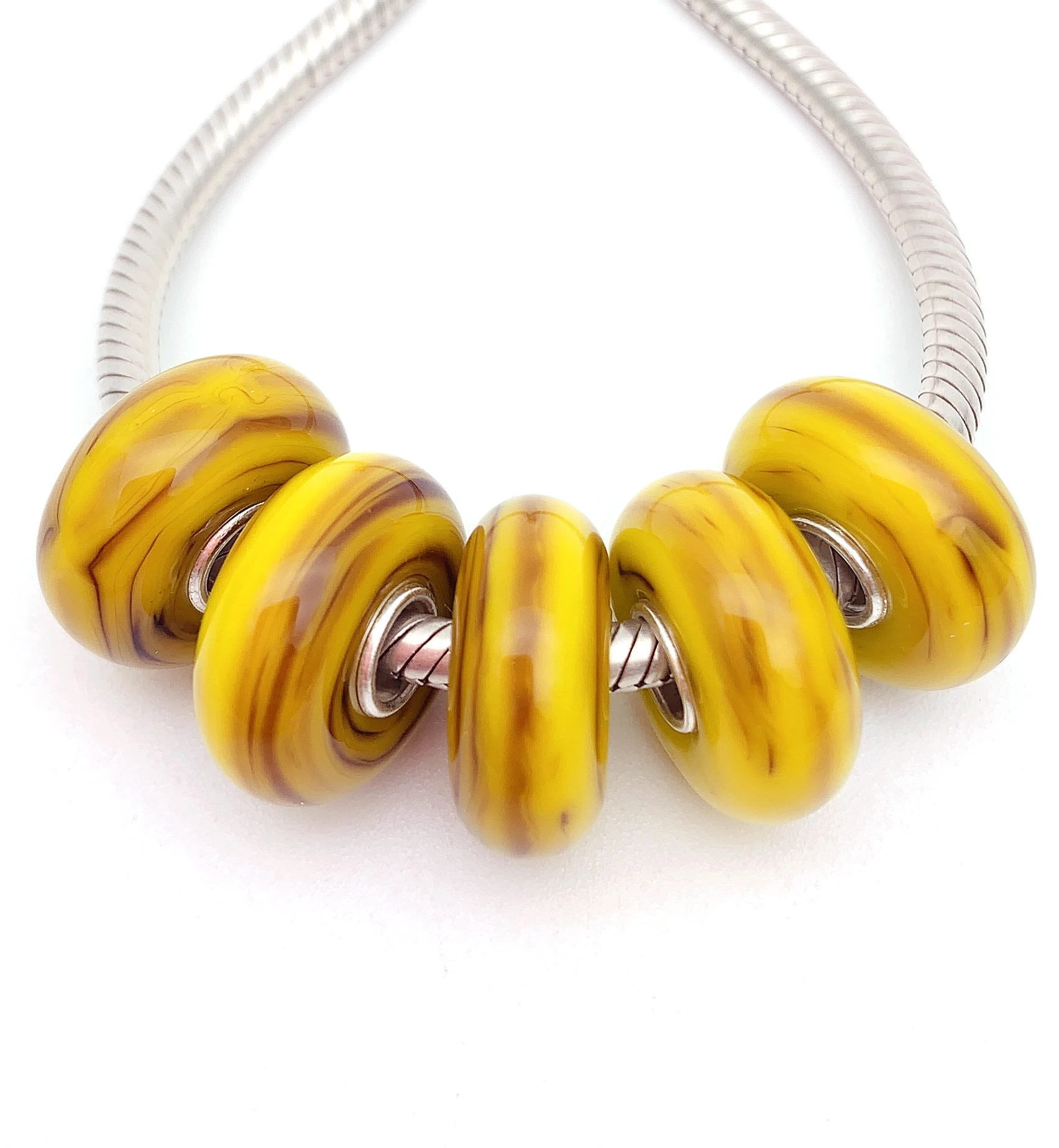 XHYG269 5X 100% Authenticity S925 Sterling Silver Beads Murano GlassBeads Fit European Charms Bracelet Diy Jewelry Lampwork
XHYG269 5X 100% Authenticity S925 Sterling Silver Beads Murano GlassBeads Fit European Charms Bracelet Diy Jewelry Lampwork