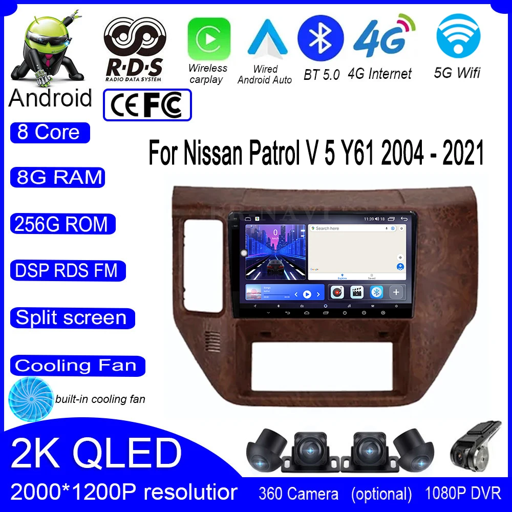 Автомобильный радиоприемник 9 lnch для Nissan патруль V 5 Y61 2004 - 2021 4G + Wi-Fi, видео, мультимедиа, навигация, GPS, стерео, Android, автомобильный сенсорный экран
Автомобильный радиоприемник 9 lnch для Nissan патруль V 5 Y61 2004 - 2021 4G + Wi-Fi, видео, мультимедиа, навигация, GPS, стерео, Android, автомобильный сенсорный экран