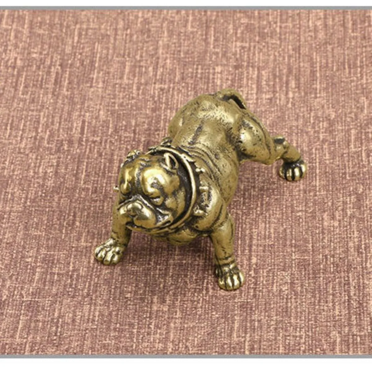 

Pure Brass Ornaments Bulldog Online Celebrity Social Dog Decorations Sha Pigou Bulldog Home Decoration About 7.6*4. 1cm