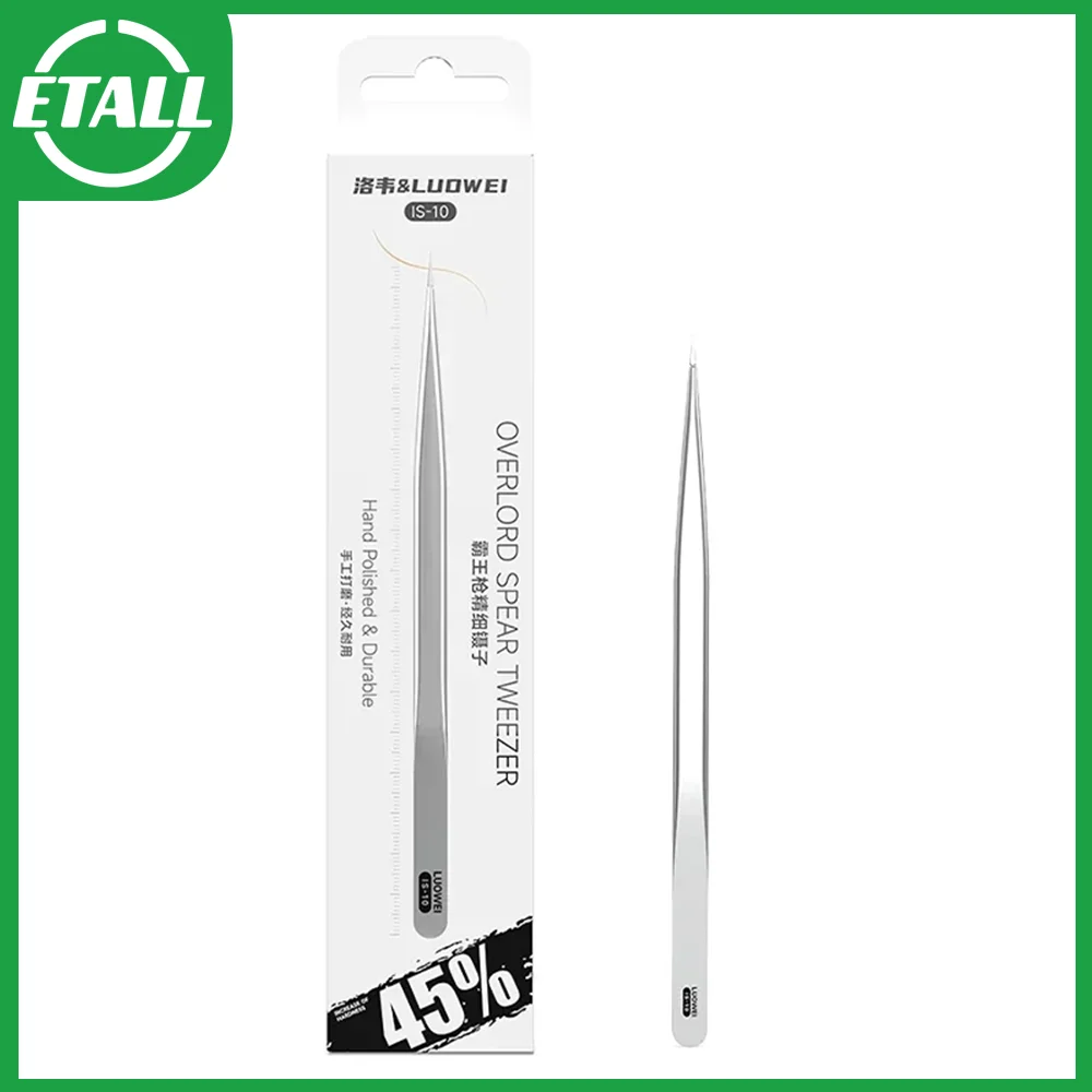 Luowei LW Overlord gun fine tweezers For Mobile phone repair Chip gripping CNC motherboard flying lead tweezers Accessory repair
Luowei LW Overlord gun fine tweezers For Mobile phone repair Chip gripping CNC motherboard flying lead tweezers Accessory repair