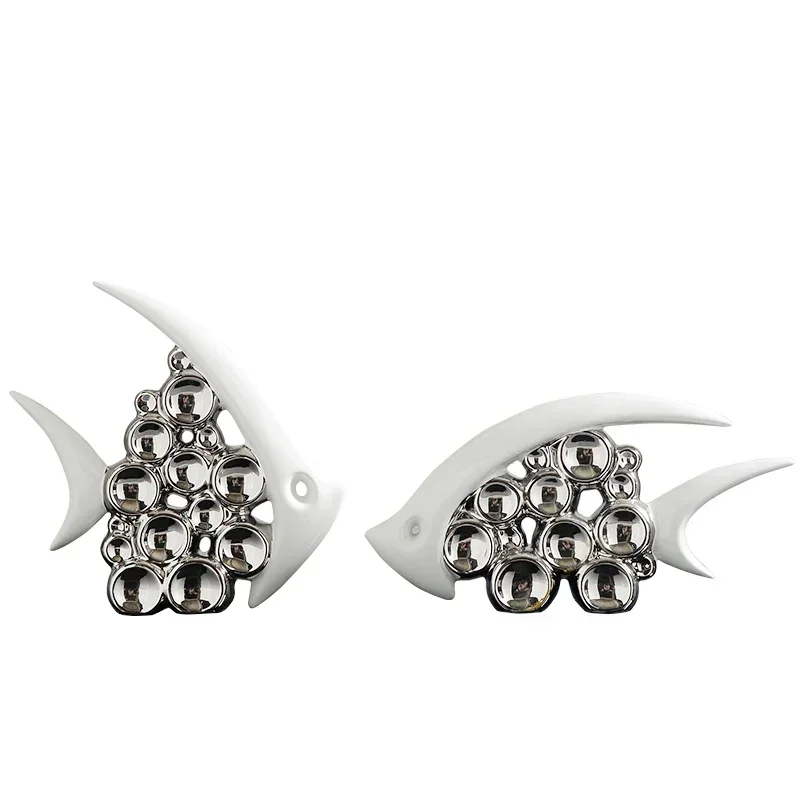 European Ceramic Silver Plated Snail Fish Butterfly Figurines Home Furnishing Decoration Crafts Club Table Sculpture Accessories
European Ceramic Silver Plated Snail Fish Butterfly Figurines Home Furnishing Decoration Crafts Club Table Sculpture Accessories