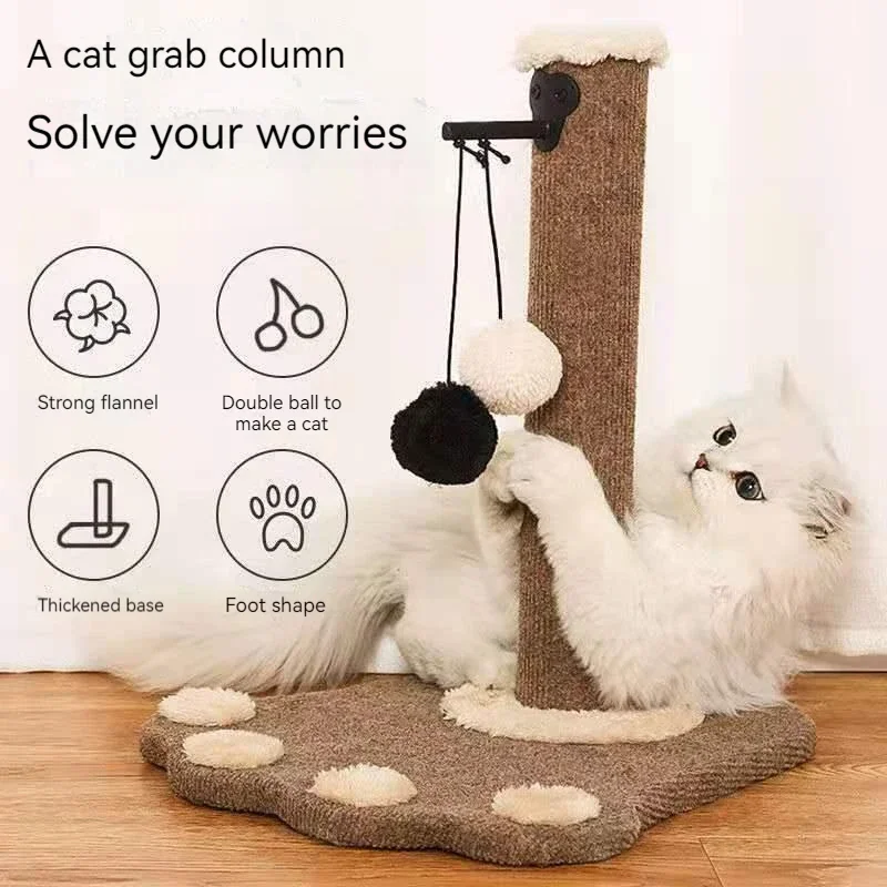 Cat Climbing Frame Toy Cat Claw Plate Vertical Claw Column Sisal Hemp Claw Sharpener Pet Cat Scratcher Tree Jumping Platform
Cat Climbing Frame Toy Cat Claw Plate Vertical Claw Column Sisal Hemp Claw Sharpener Pet Cat Scratcher Tree Jumping Platform