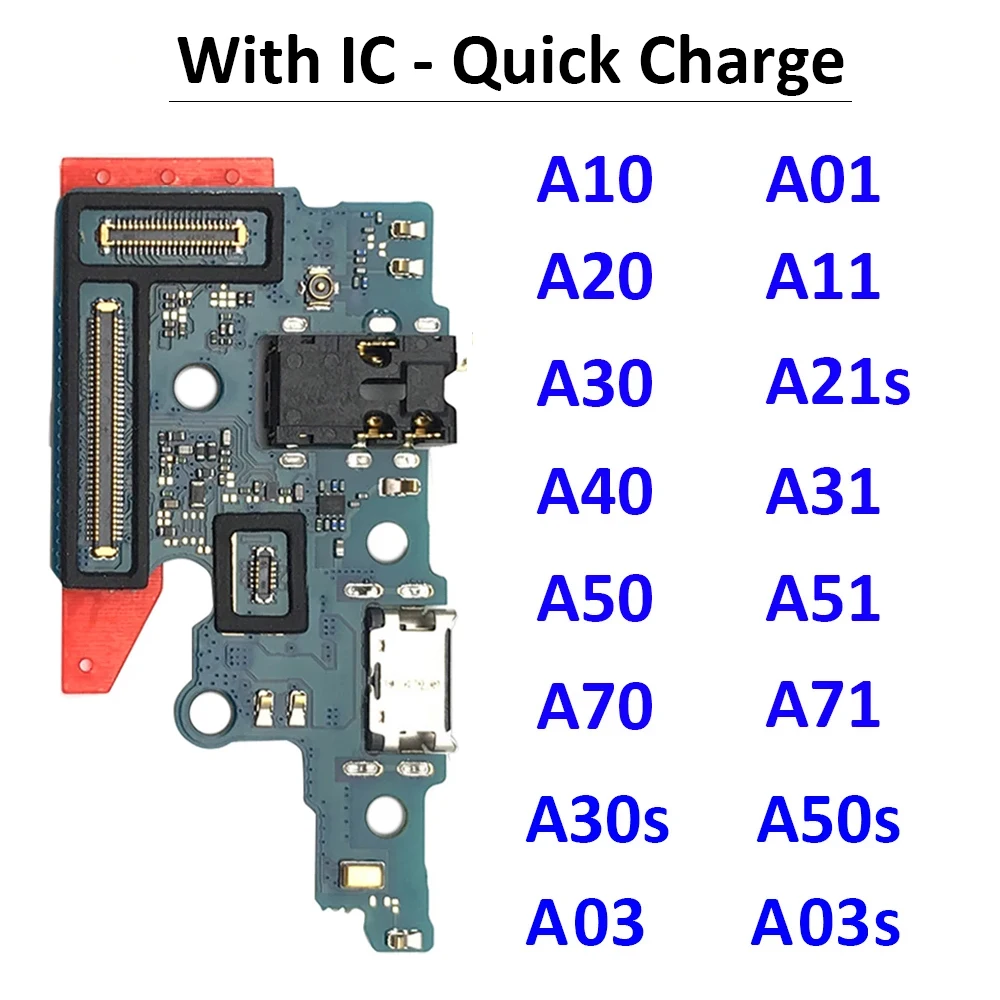 

Новинка для Samsung A10, A20, A30, A50, A70, A01, A11, A31, A51, A71, A21s, A03, A03s, USB-порт для зарядного устройства, док-разъем, зарядная плата, гибкий кабель