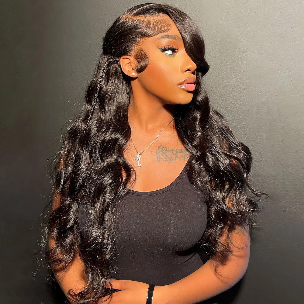 

13x6 Body Wave Lace Front Wigs For Women Glueless Brazilian Remy Hair 13x4 Hd 30 34 Inch Body Wave Lace Frontal Human Hair Wig