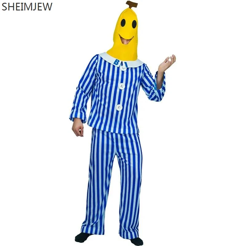 

2024 Hospital Illness Cosplay Bananas In Pyjamas Costume Diseased Banana Masquerade Cos Cosplay Performance Costumes