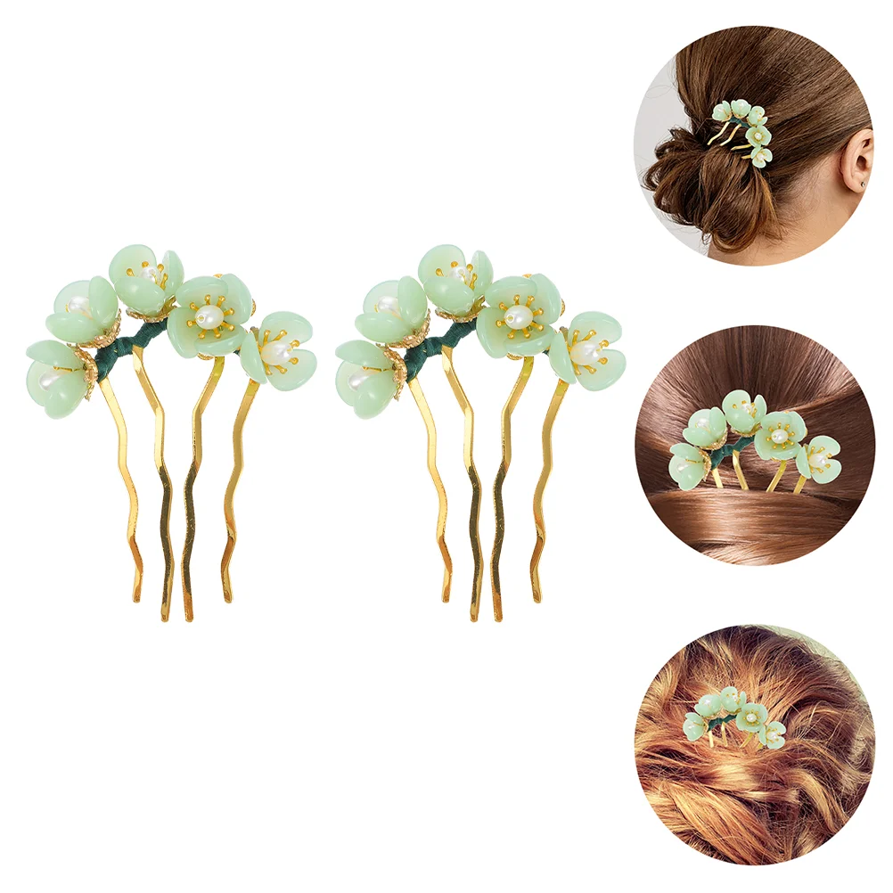2pcs hair comb jade flower hair hair fork chinese traditional hair headdress hair combs decor hair jewelry
2pcs hair comb jade flower hair hair fork chinese traditional hair headdress hair combs decor hair jewelry