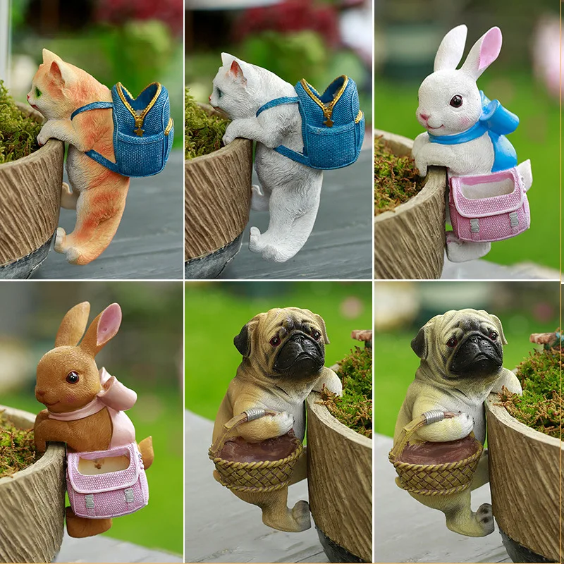 Creative Courtyard Garden Flower Pot Fish Tank Cute Cat Creative Backpack Small Ornament Gift Resin Pendant Pot Hanging Ornament
Creative Courtyard Garden Flower Pot Fish Tank Cute Cat Creative Backpack Small Ornament Gift Resin Pendant Pot Hanging Ornament