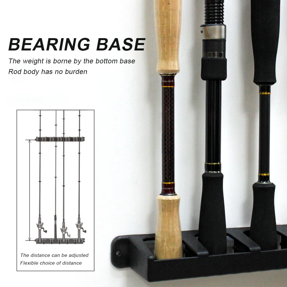 Vertical Wall Mounted Fishing Rod Holder Holds 6 Fishing Rods Tool Storage Display Stand Fishing Accessories Simple Installation
Vertical Wall Mounted Fishing Rod Holder Holds 6 Fishing Rods Tool Storage Display Stand Fishing Accessories Simple Installation