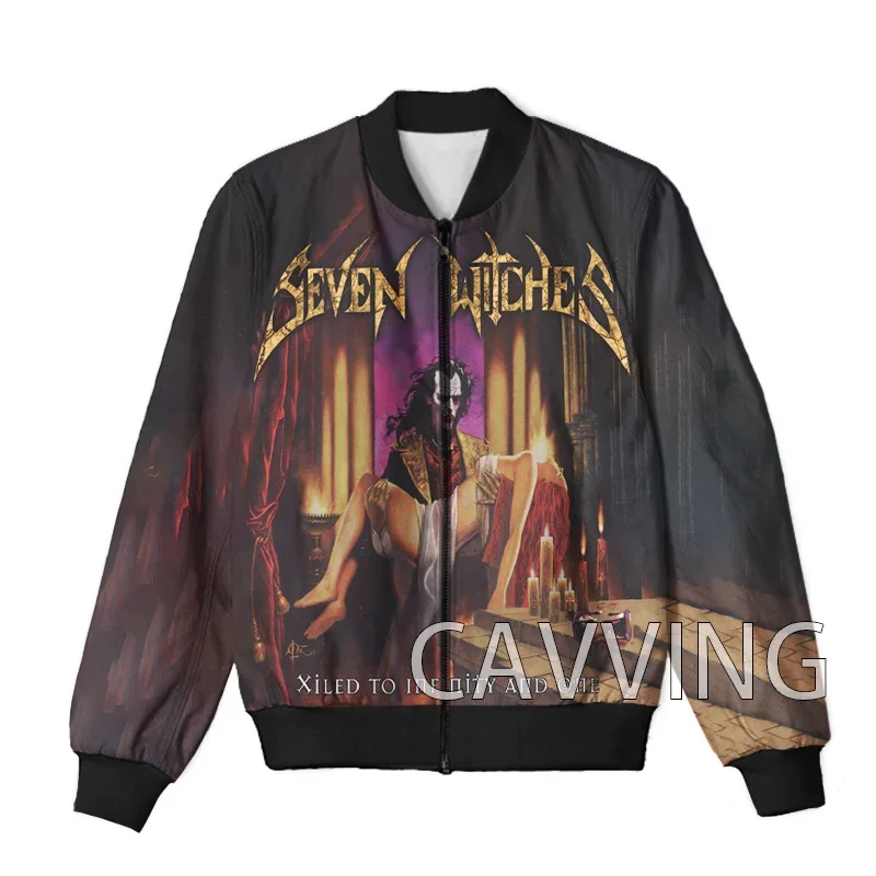 

CAVVING 3D Printed Seven Witches Zipper Bomber Jackets Men Overcoat Mens Coat Zip Up Jackets for Women/Men