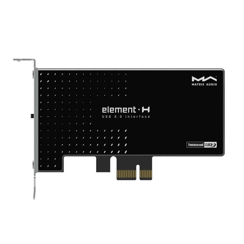 Matrix Element H PC HIFI USB 3.0 PCIe Card DC 9~12V Independent External Power Supply PC Cyrstek CCHD-575 USB Interface
Matrix Element H PC HIFI USB 3.0 PCIe Card DC 9~12V Independent External Power Supply PC Cyrstek CCHD-575 USB Interface