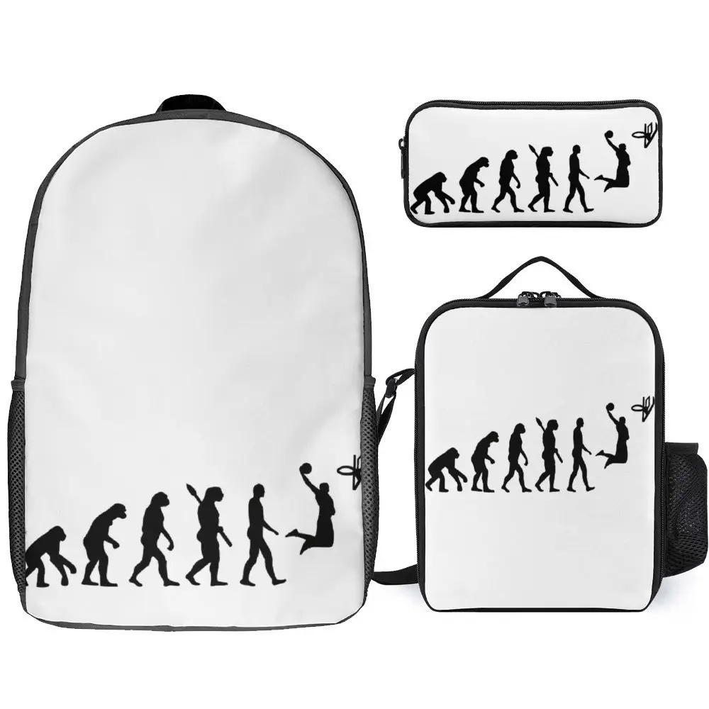 

Набор для баскетбола Evolution Essential для продажи 3 в 1, 17 дюймов, рюкзак, сумка для ланча, сумка для ручек, пикники, винтажный безопасный рюкзак, уютный
