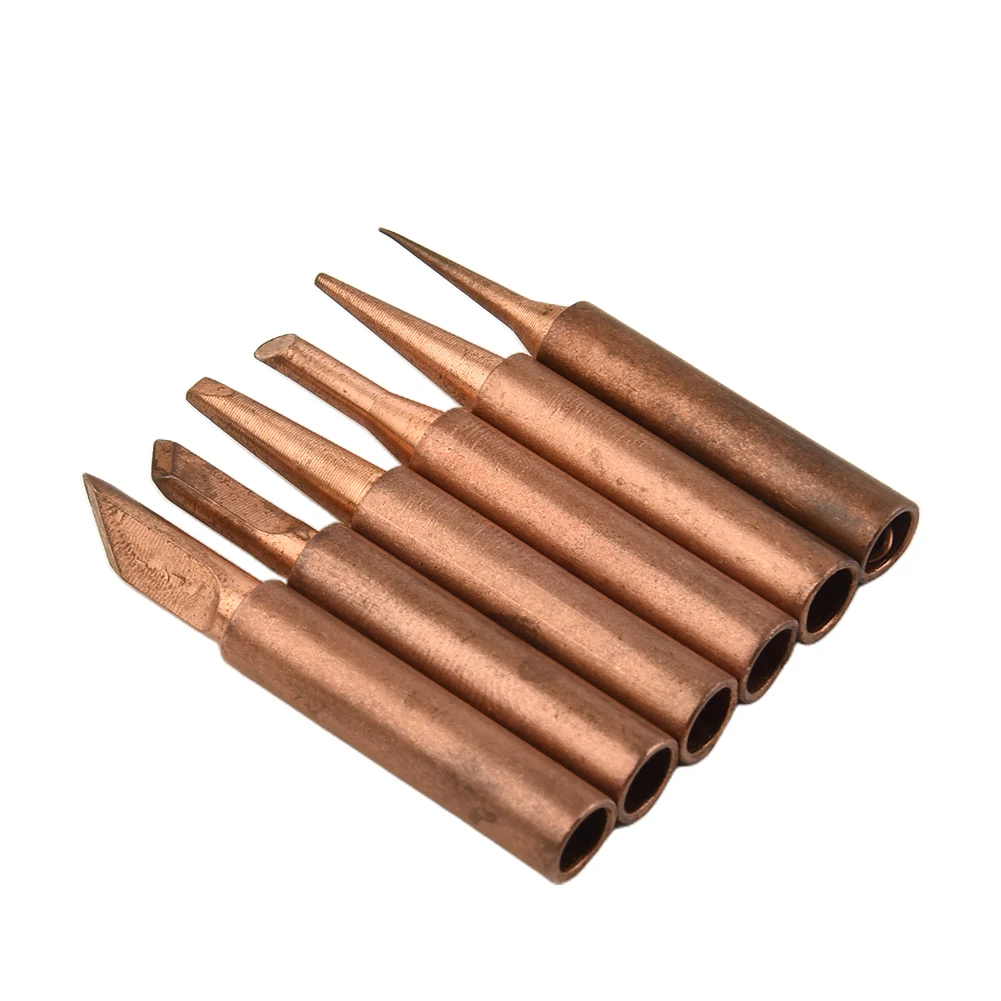 7pcs 900M-T Copper Soldering Iron Tips Soldering Tip Set Lead Low Temperature For Hakko Soldering Station Tool
7pcs 900M-T Copper Soldering Iron Tips Soldering Tip Set Lead Low Temperature For Hakko Soldering Station Tool