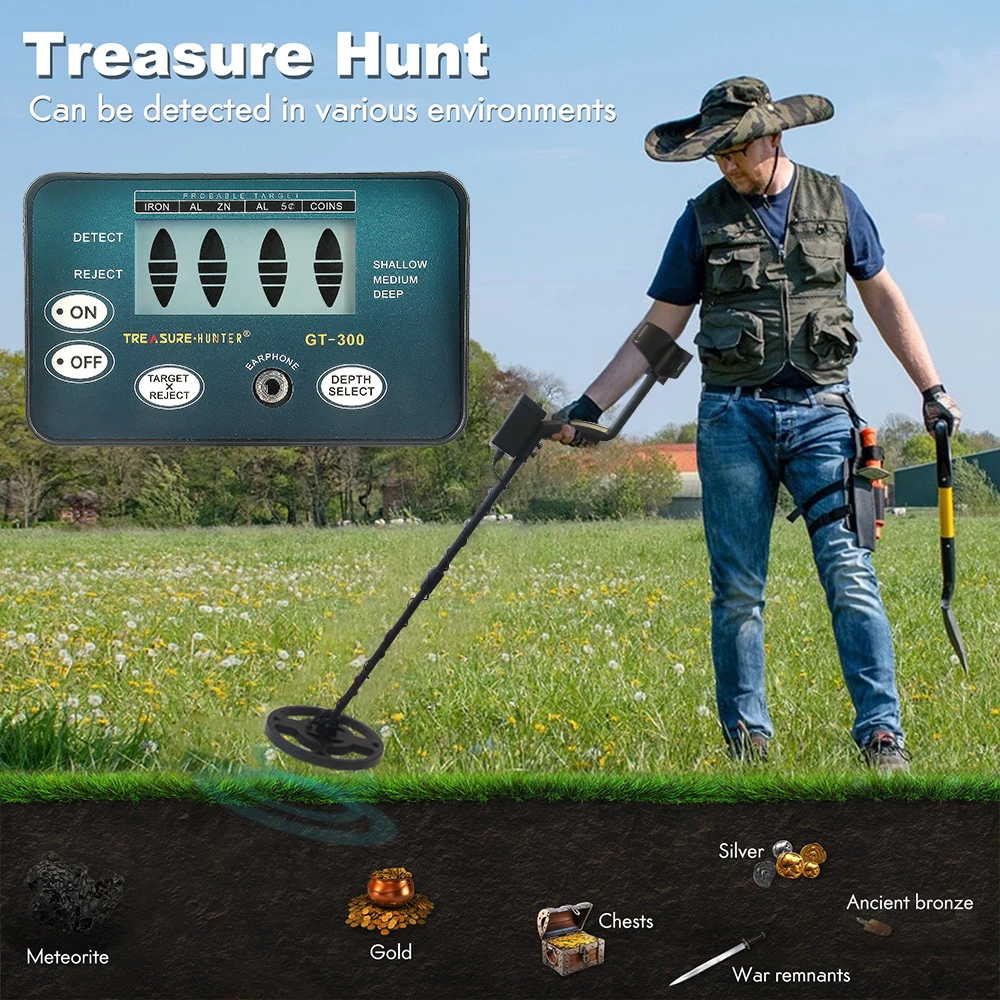 New Underground Metal Detector Waterproof High Sensitivity Adjustable Tracker Detector De Metales for Treasure Hunter Iron wire
New Underground Metal Detector Waterproof High Sensitivity Adjustable Tracker Detector De Metales for Treasure Hunter Iron wire