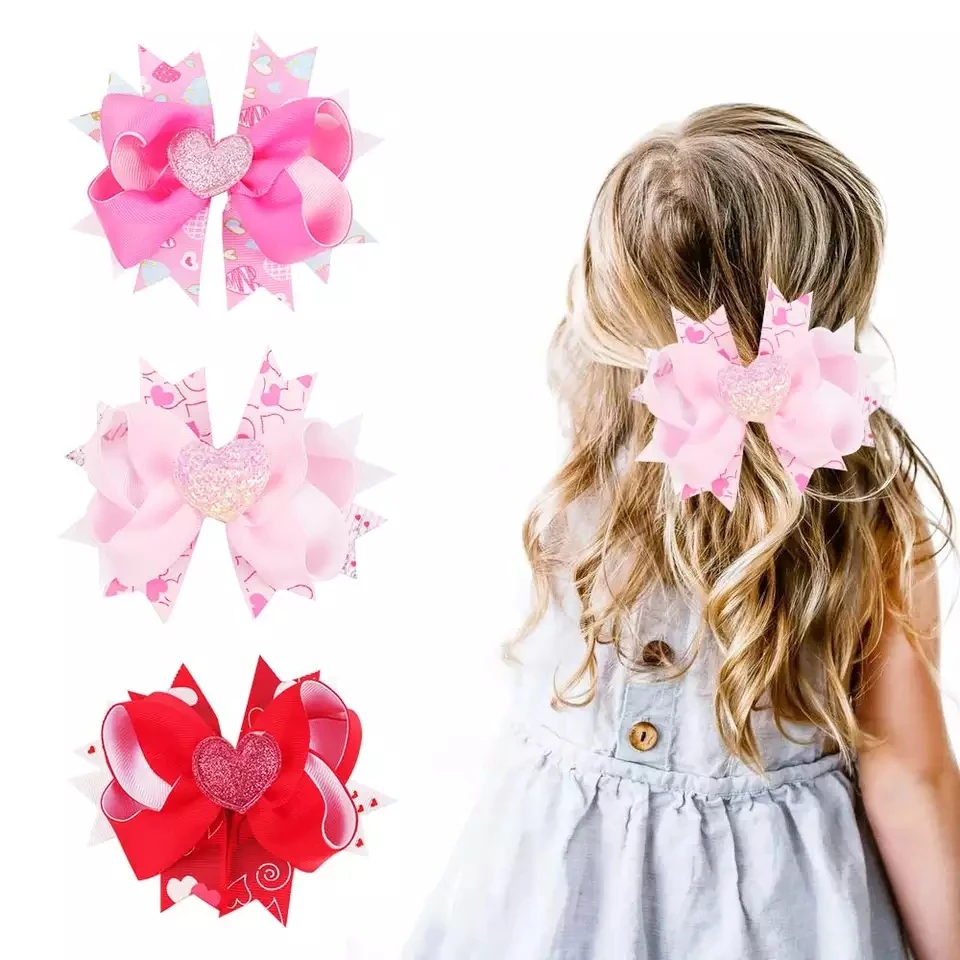 2023 Pink Glitter Hearts Personalized Valentine Hair Bows Outfit Layered Kids Girls Hair Clips Barrettes Headdress Hairpins
2023 Pink Glitter Hearts Personalized Valentine Hair Bows Outfit Layered Kids Girls Hair Clips Barrettes Headdress Hairpins