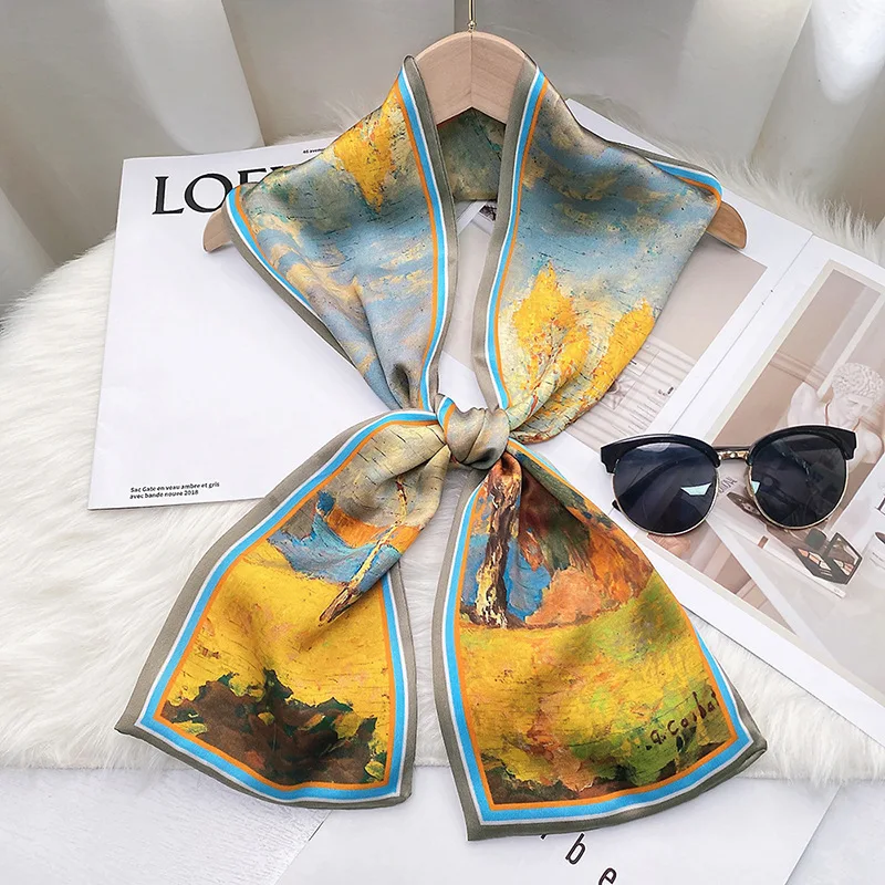 Wholesale silk hair scarves, versatile long strip scarves, fashionable and decorative mulberry silk fabrics
Wholesale silk hair scarves, versatile long strip scarves, fashionable and decorative mulberry silk fabrics