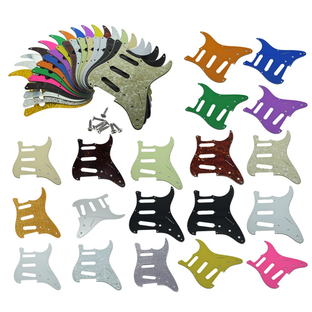 11 Holes Colorful Celluloid Guitar Pickguard Scratch Plate Musical Stringed Instruments Guitar Parts For Strat Guitars SSS
11 Holes Colorful Celluloid Guitar Pickguard Scratch Plate Musical Stringed Instruments Guitar Parts For Strat Guitars SSS