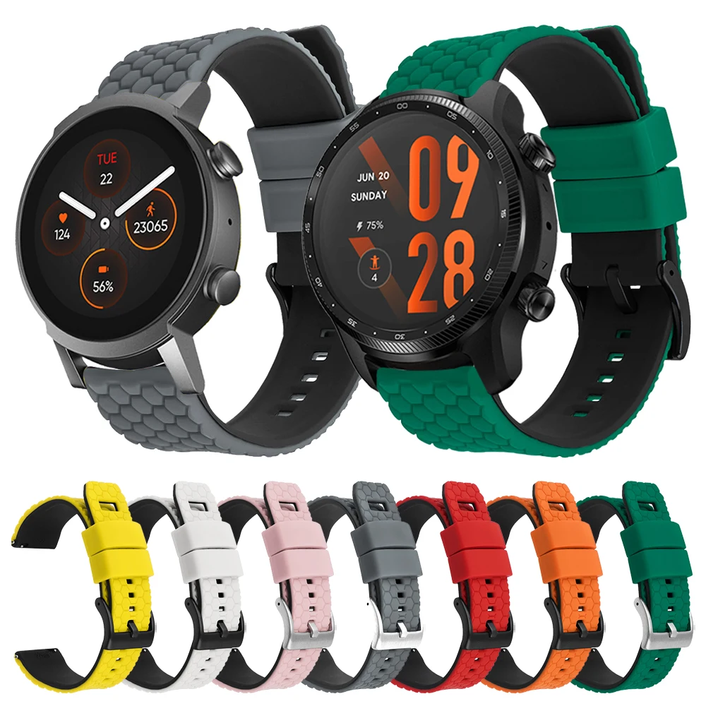 Ремешок для часов Easyfit для TicWatch Pro 3 Ultra GPS/LTE, силиконовый браслет, аксессуары для наручных часов TicWatch E3/GTX/GTH/S2/E2
Ремешок для часов Easyfit для TicWatch Pro 3 Ultra GPS/LTE, силиконовый браслет, аксессуары для наручных часов TicWatch E3/GTX/GTH/S2/E2