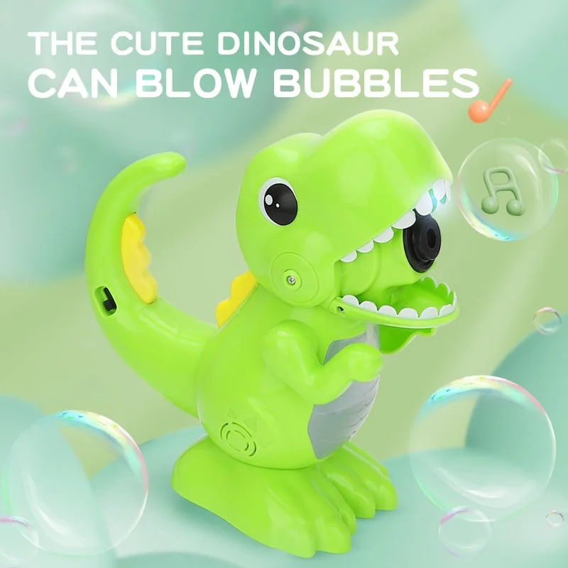 

JJRC Kids Automatic Dinosaur Bubble Machine Bubble Maker Bubble Blower with Music and Lights Bubble Machine for Toddler