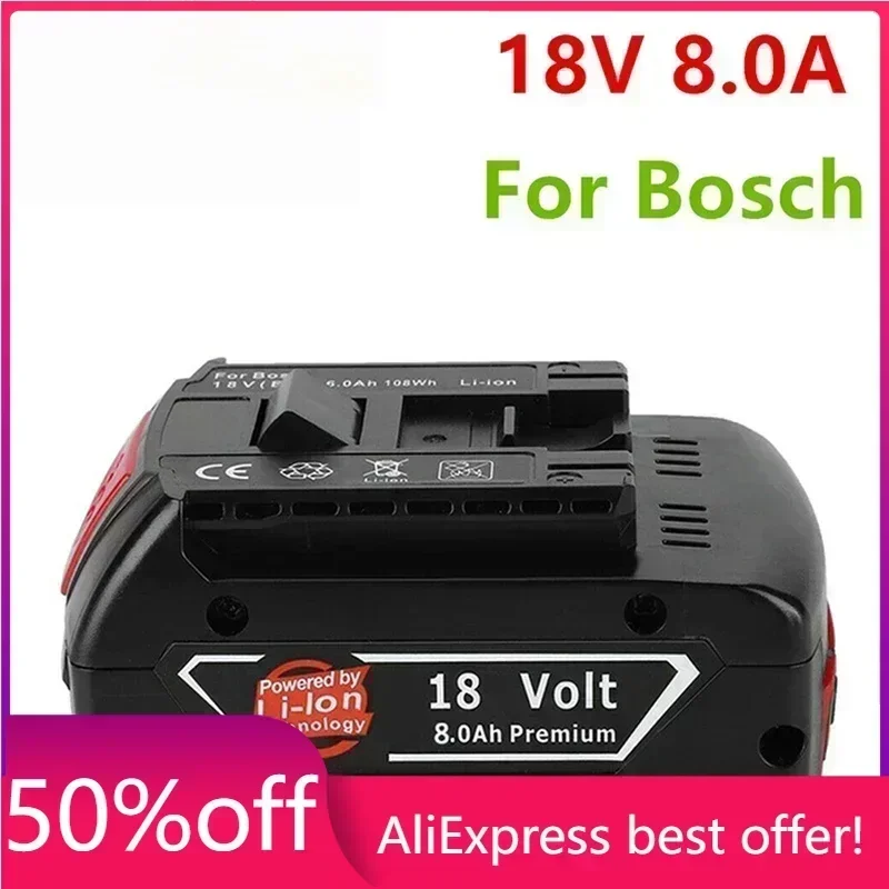 100%Original18V 8ah Rechargeable Lithium Ion Battery for Bosch 18V 6.0A Backup Battery Portable Replacement BAT609
100%Original18V 8ah Rechargeable Lithium Ion Battery for Bosch 18V 6.0A Backup Battery Portable Replacement BAT609