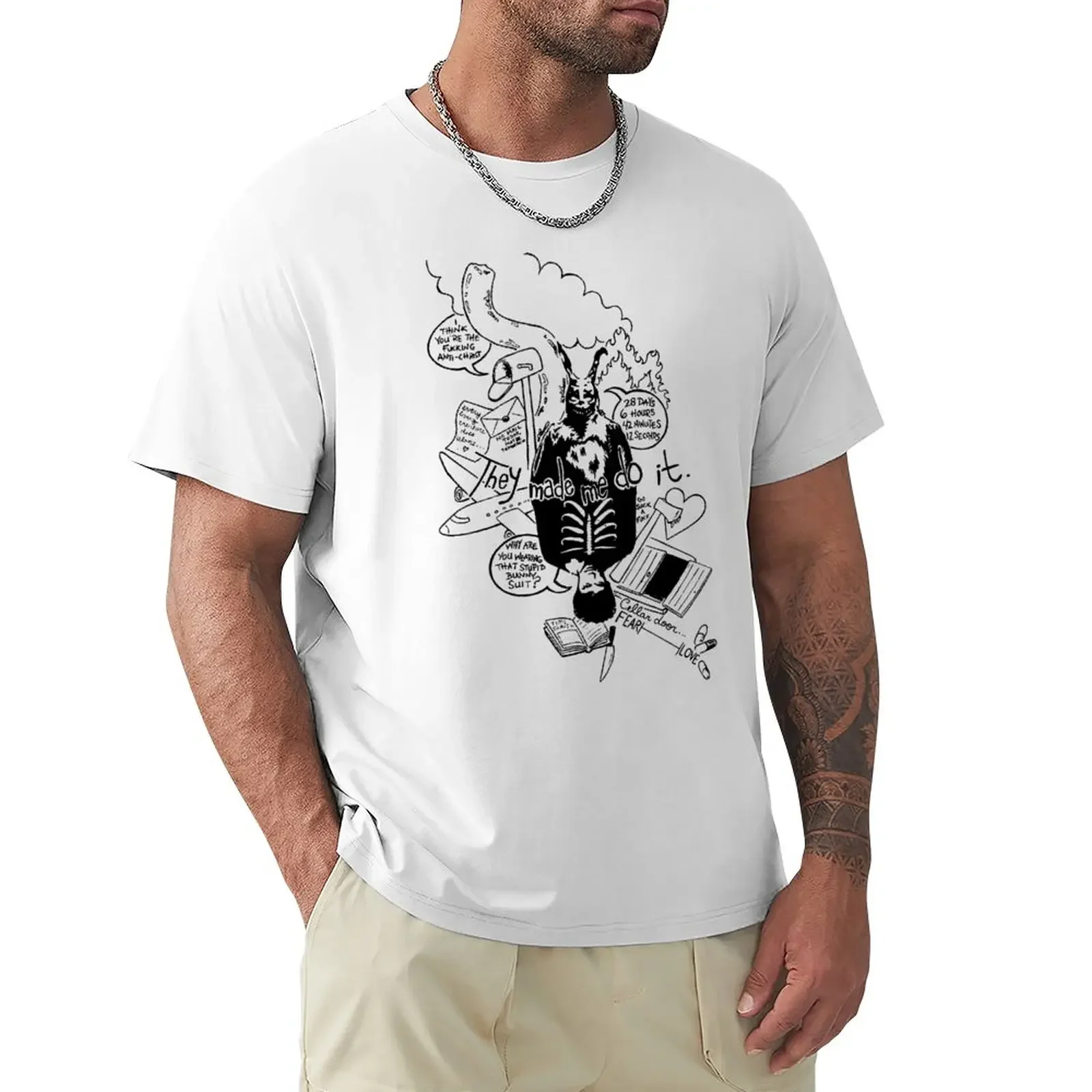 Donnie Darko (White background) T-Shirt heavyweights funnys summer top mens champion t shirts
Donnie Darko (White background) T-Shirt heavyweights funnys summer top mens champion t shirts