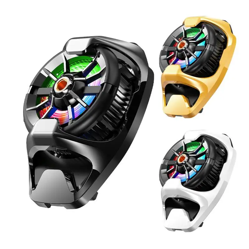 Phone Cooler Portable Back Clip Mobile Radiator Cooling Fan With RGB Lighting, Semiconductor Mobile Phone Cooling Fan for Game
Phone Cooler Portable Back Clip Mobile Radiator Cooling Fan With RGB Lighting, Semiconductor Mobile Phone Cooling Fan for Game