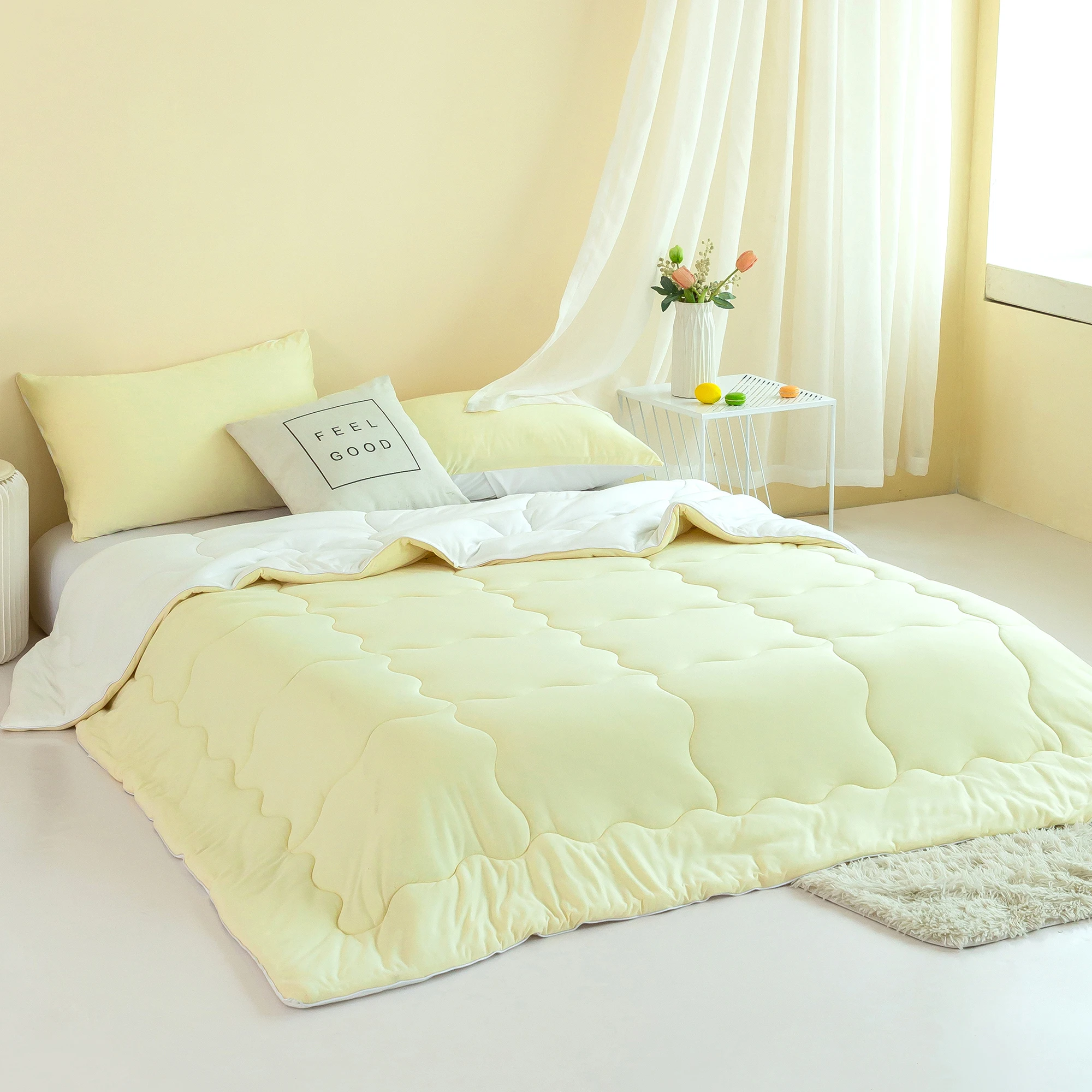 Ultra-Soft Comforter Set Knit CottonCozy Fully Breathable Bedding 1 Down Alternative with 2 Pillowcase for All Season Us
Ultra-Soft Comforter Set Knit CottonCozy Fully Breathable Bedding 1 Down Alternative with 2 Pillowcase for All Season Us