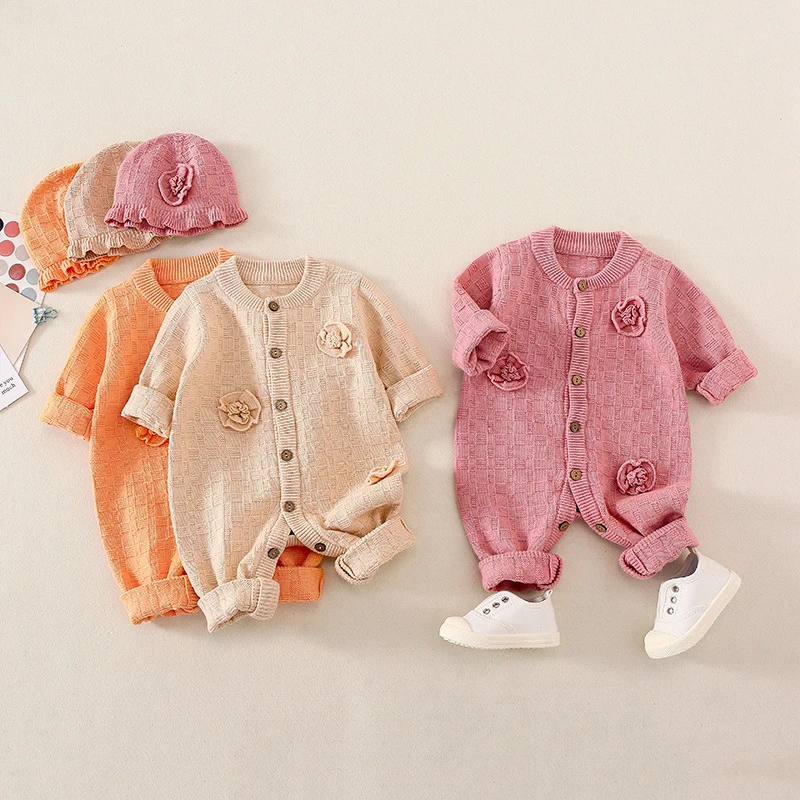 Autumn and Winter New Baby Bodysuit Women's and Children's Knitted Sweaters with Caps One Piece Sweaters Creeper Thick
Autumn and Winter New Baby Bodysuit Women's and Children's Knitted Sweaters with Caps One Piece Sweaters Creeper Thick