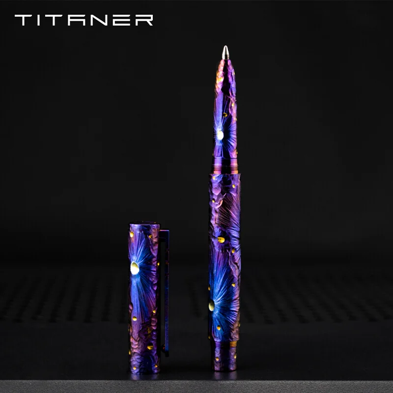 

Titanium Tungsten Steel Tactical Pure Hand Engraved Signature Student Pen Defense Broken Window