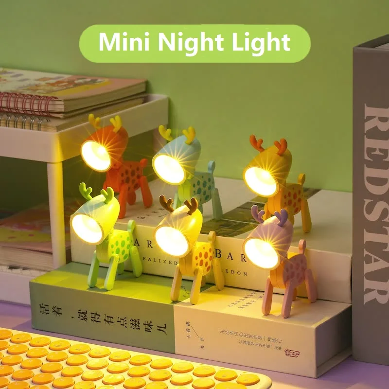 LED Night Light Mini Cute Pet Light Kawaii Gift Cartoon Dog Deer Folding Table Lamp Kids Room Bedside Bedroom Living Room Decor
LED Night Light Mini Cute Pet Light Kawaii Gift Cartoon Dog Deer Folding Table Lamp Kids Room Bedside Bedroom Living Room Decor