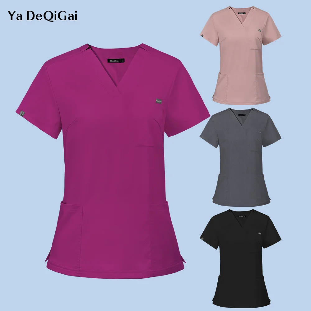 Women Short Sleeve Dentistry Clinic Scrub Tops Beauty Salon Blouse Nurse Uniforms Labtop Hospital Overall Pet Grooming Shirts
Women Short Sleeve Dentistry Clinic Scrub Tops Beauty Salon Blouse Nurse Uniforms Labtop Hospital Overall Pet Grooming Shirts