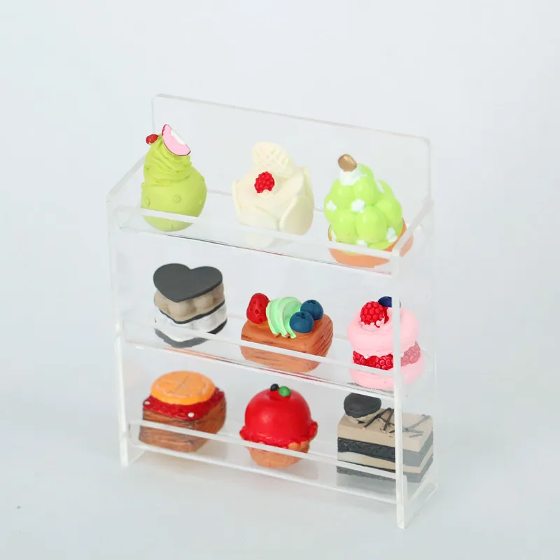 Mini Dessert Cake Cabinet Display Stand Model For Barbies Ob11 Dolls 1/12 Miniature Dollhouse Accessories Kids Pretend Play Toys
Mini Dessert Cake Cabinet Display Stand Model For Barbies Ob11 Dolls 1/12 Miniature Dollhouse Accessories Kids Pretend Play Toys
