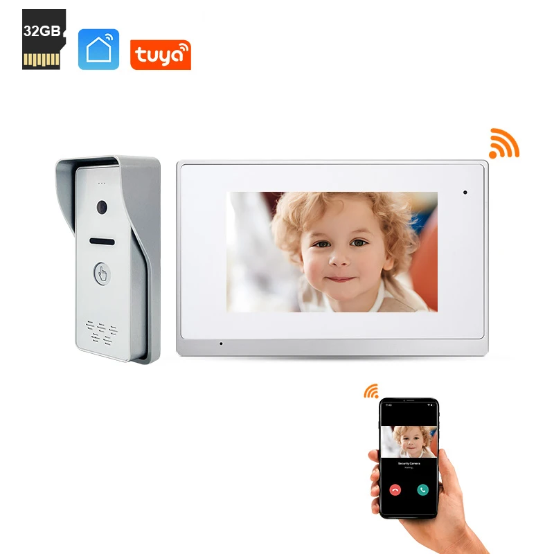 

Best Selling IP 65 Waterproof Video Doorbell Camera Module Smart 2k Wired Wifi Tuya Door Phone