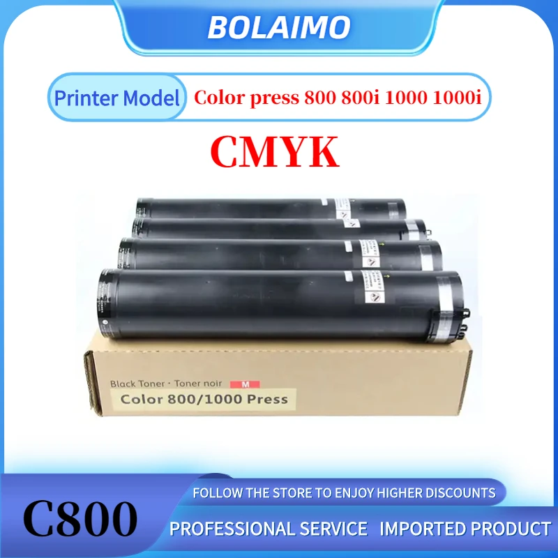 

1Set C800 Toner Cartridge For Xerox Color Press C800 C800i C1000 C1000i Imported High-Quality Japan Copier Toner CMYK