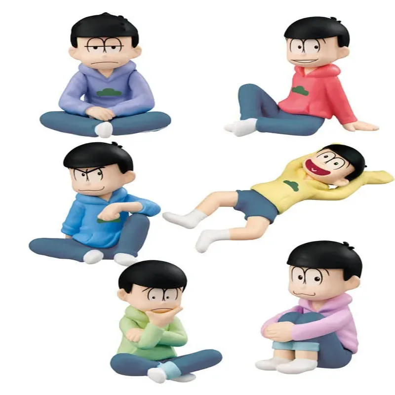 

6Pcs/Lot 5cm Anime Osomatsu San Mr. Karamatsu Ichimatsu Mini PVC Figure Collectible Model Toy Birthday Gift for Kids