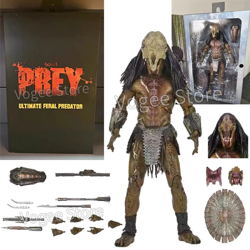 

NECA Figure Collectible Prey Ultimate Feral Predator 7inch Scale Action Figure Model Toys Joint Movable Doll Christmas Gift