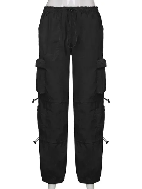 Baggy Cargo Pants Women Punk Streetwear Low Waist Tie Up Straight Trousers y2k Vintage Pockets Thin Joggers Sweatpants
Baggy Cargo Pants Women Punk Streetwear Low Waist Tie Up Straight Trousers y2k Vintage Pockets Thin Joggers Sweatpants