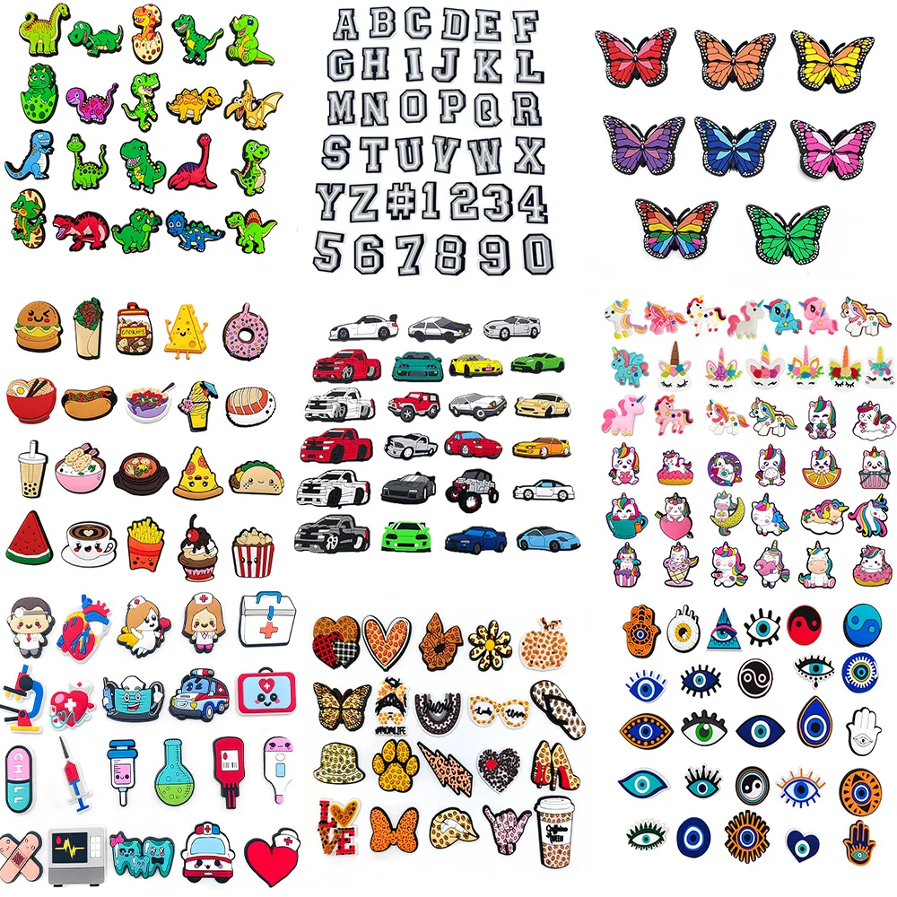 9 Sets Of Combination Series Shoe Charms Decoration Buckle Interesting Animal Dinosaur Croc PVC Sandals Accessories kids Gifts
9 Sets Of Combination Series Shoe Charms Decoration Buckle Interesting Animal Dinosaur Croc PVC Sandals Accessories kids Gifts