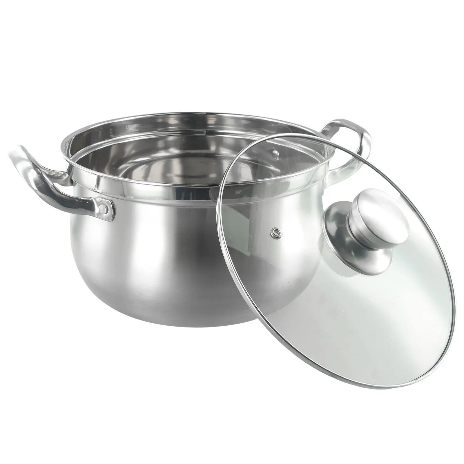 Cooking Pots Soup Pot Stockpot With Glass Lid 1 Set 24x13.7cm Cookware Stainless Steel Kitchen Accessories Brand New
Cooking Pots Soup Pot Stockpot With Glass Lid 1 Set 24x13.7cm Cookware Stainless Steel Kitchen Accessories Brand New