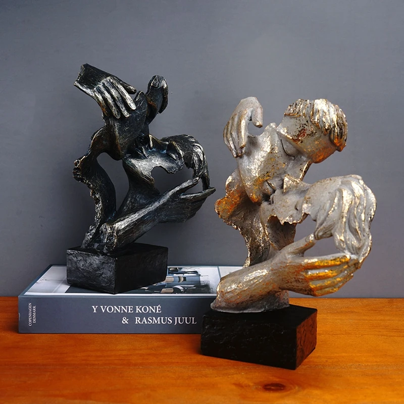 Nordic Kissing Couple Figurines Lover Resin Statues Valentine's Day Gift Creative Vintage Character Face Sculpture Home Decor
Nordic Kissing Couple Figurines Lover Resin Statues Valentine's Day Gift Creative Vintage Character Face Sculpture Home Decor