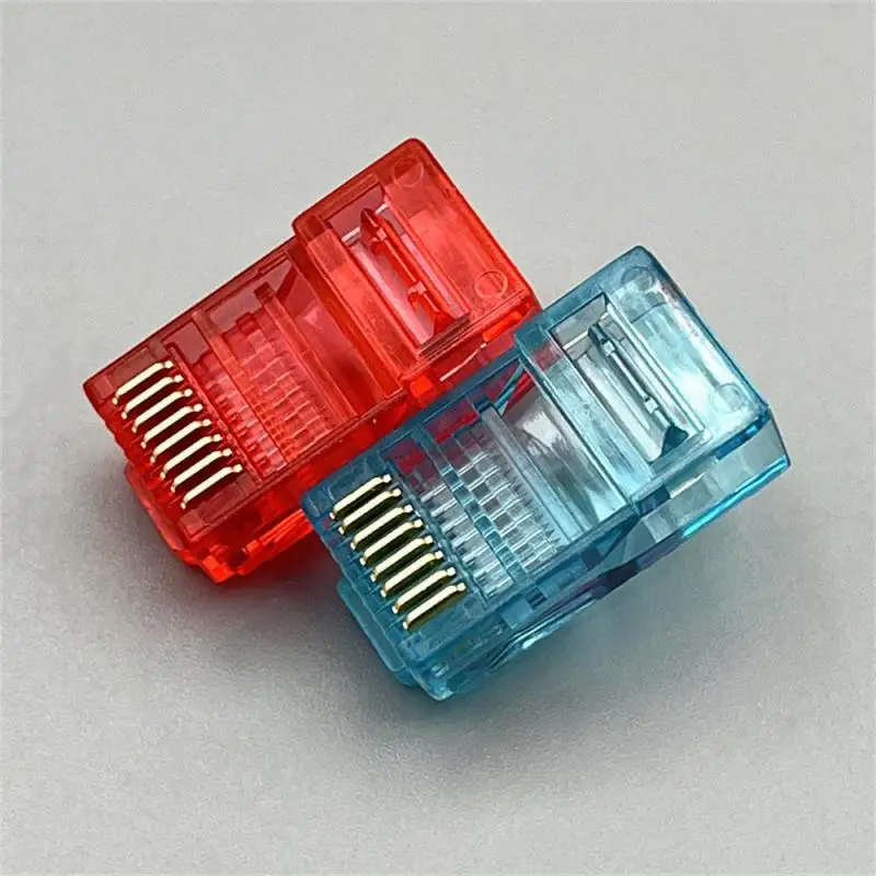 

Ethernet-кабели, Модульный Штекер, сетевой разъем, стандартные хрустальные головки, Cat5, цветной Cat5e позолоченный кабель
