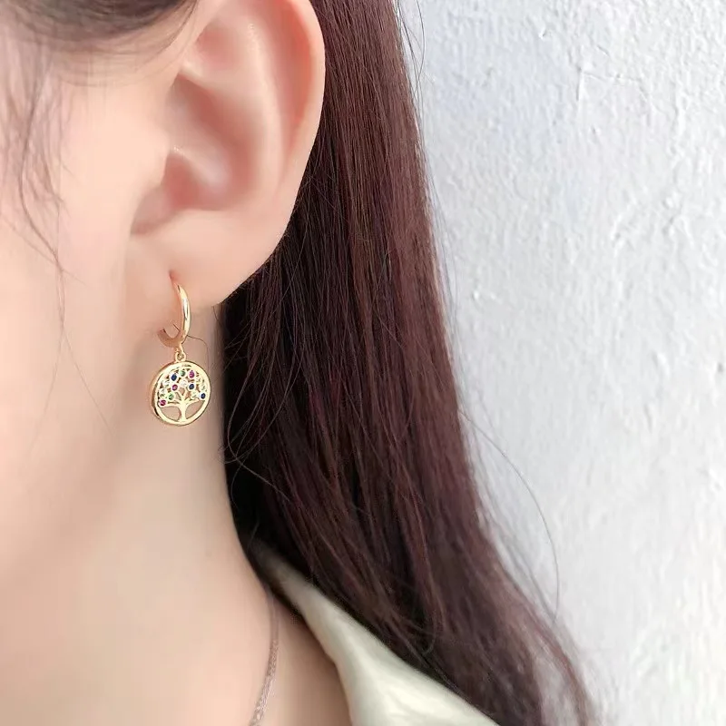 PANJBJ 925 Sterling Silver Tree Colored Zircon Earring for Women GirlKorean Treand Jewelry Birthday Gift Dropshipping
PANJBJ 925 Sterling Silver Tree Colored Zircon Earring for Women GirlKorean Treand Jewelry Birthday Gift Dropshipping