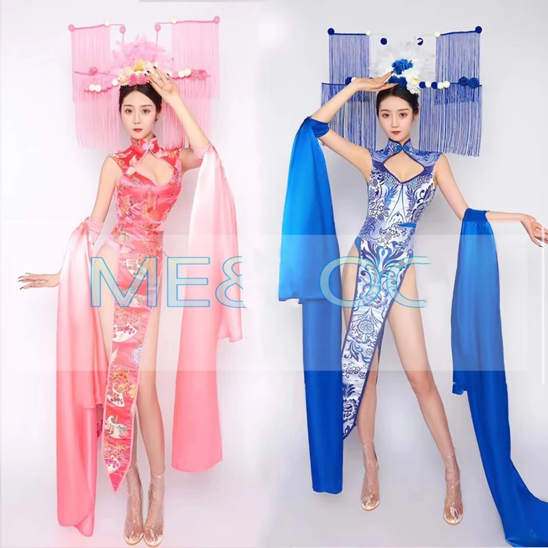 New Nightclub Female Singer Gogo Dancer Stage Performance Costumes Chinese Festival Pink/Blue Dress Modern Rave Outfits DWY7965
New Nightclub Female Singer Gogo Dancer Stage Performance Costumes Chinese Festival Pink/Blue Dress Modern Rave Outfits DWY7965