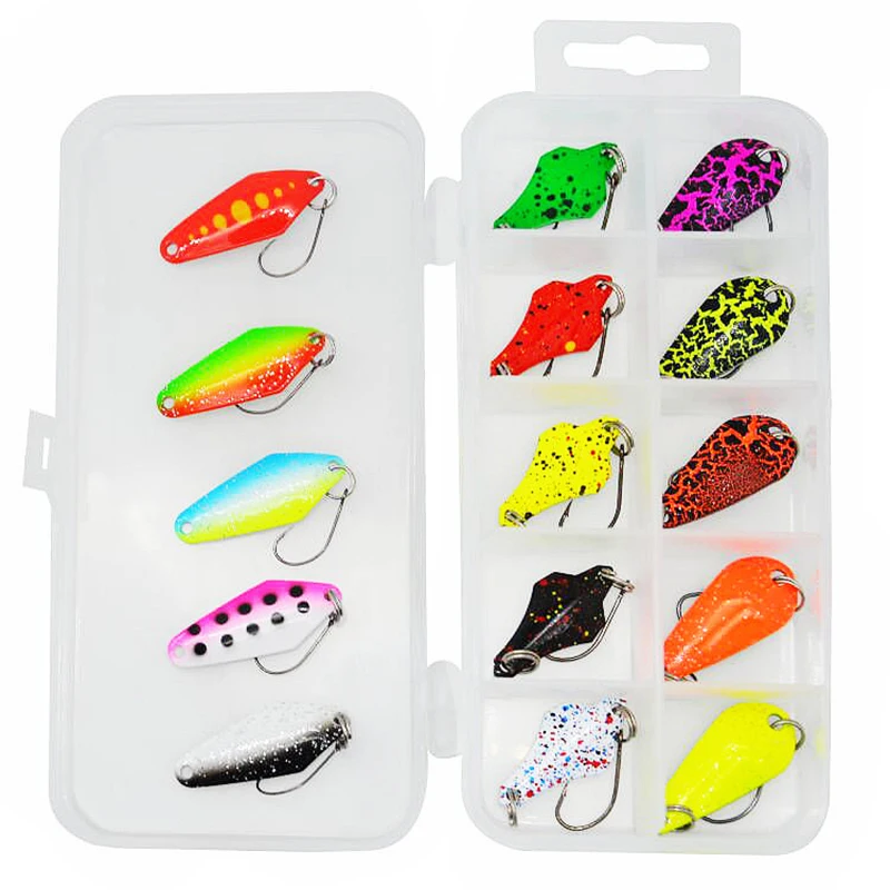 15Pcs/set Durable Bait Irresistible Spinner Bait Reality Hard Bait Mixed Colorful Winter Sinking Single Hook Artificial Baits
15Pcs/set Durable Bait Irresistible Spinner Bait Reality Hard Bait Mixed Colorful Winter Sinking Single Hook Artificial Baits