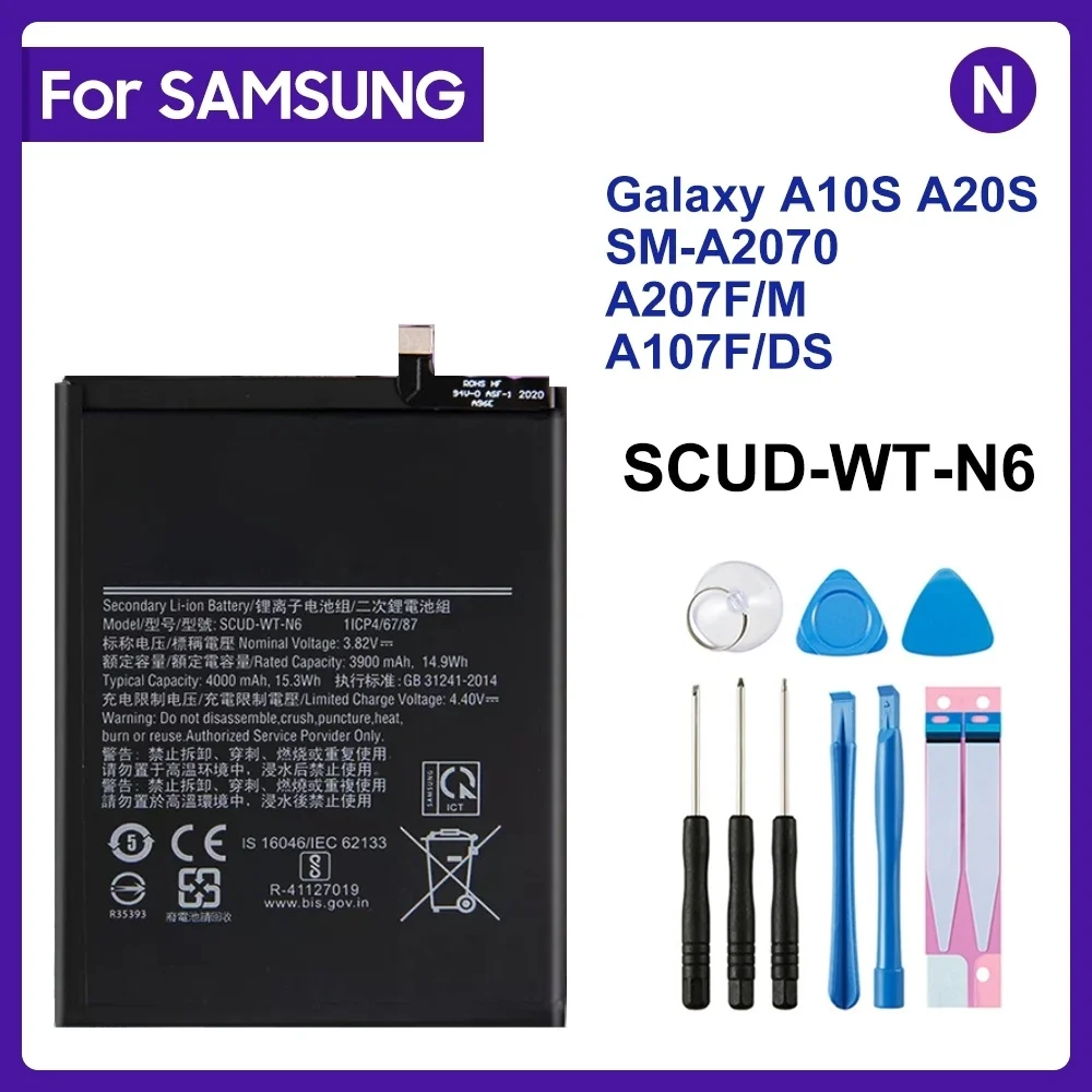 Phone Battery SCUD-WT-N6 For Samsung Galaxy A10s A20s Honor Holly 2 Plus SM-A207 Replacement Battery 4000mAh
Phone Battery SCUD-WT-N6 For Samsung Galaxy A10s A20s Honor Holly 2 Plus SM-A207 Replacement Battery 4000mAh